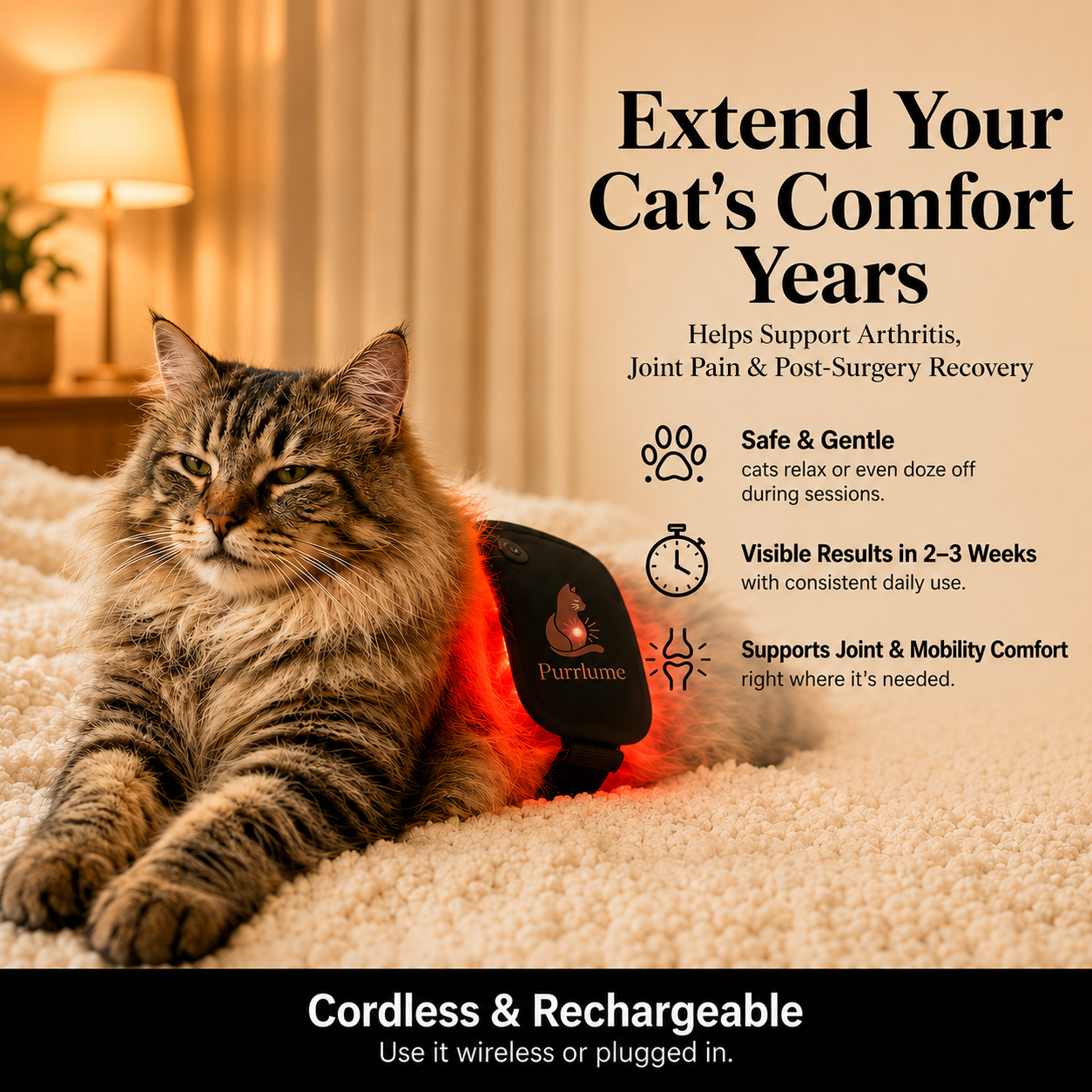 Purrlume Red Light Therapy Pad